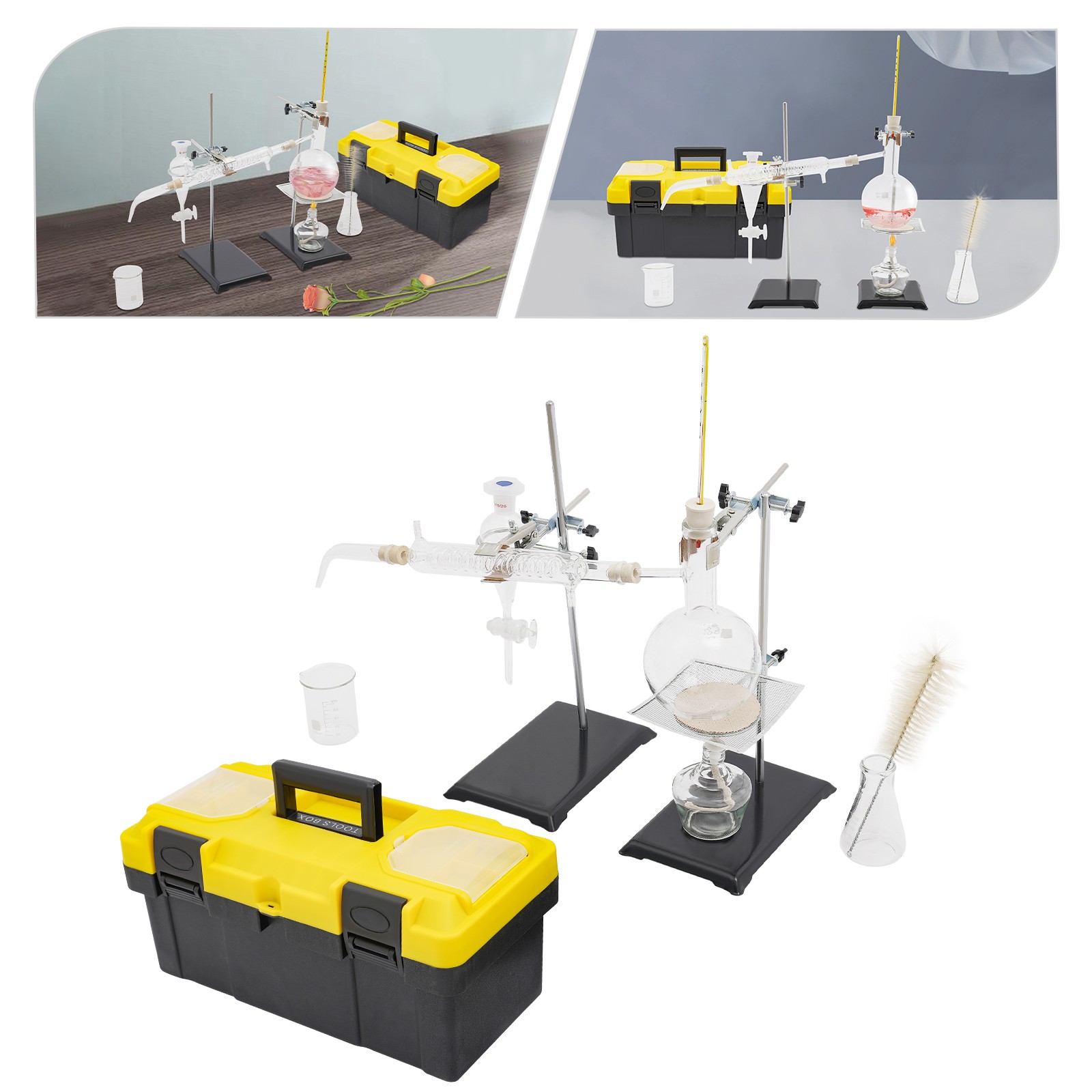 glass preparation apparatus kit organic chemistry distillation kit Lab Glassware