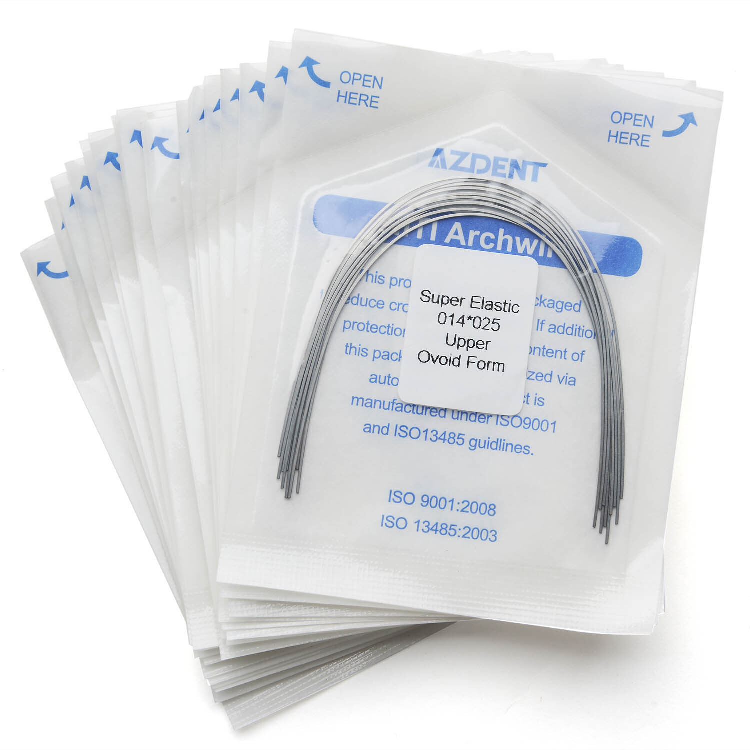 AZDENT Dental Orthodontic Super Elastic Niti Arch Wire Rectangular 24 Sizes