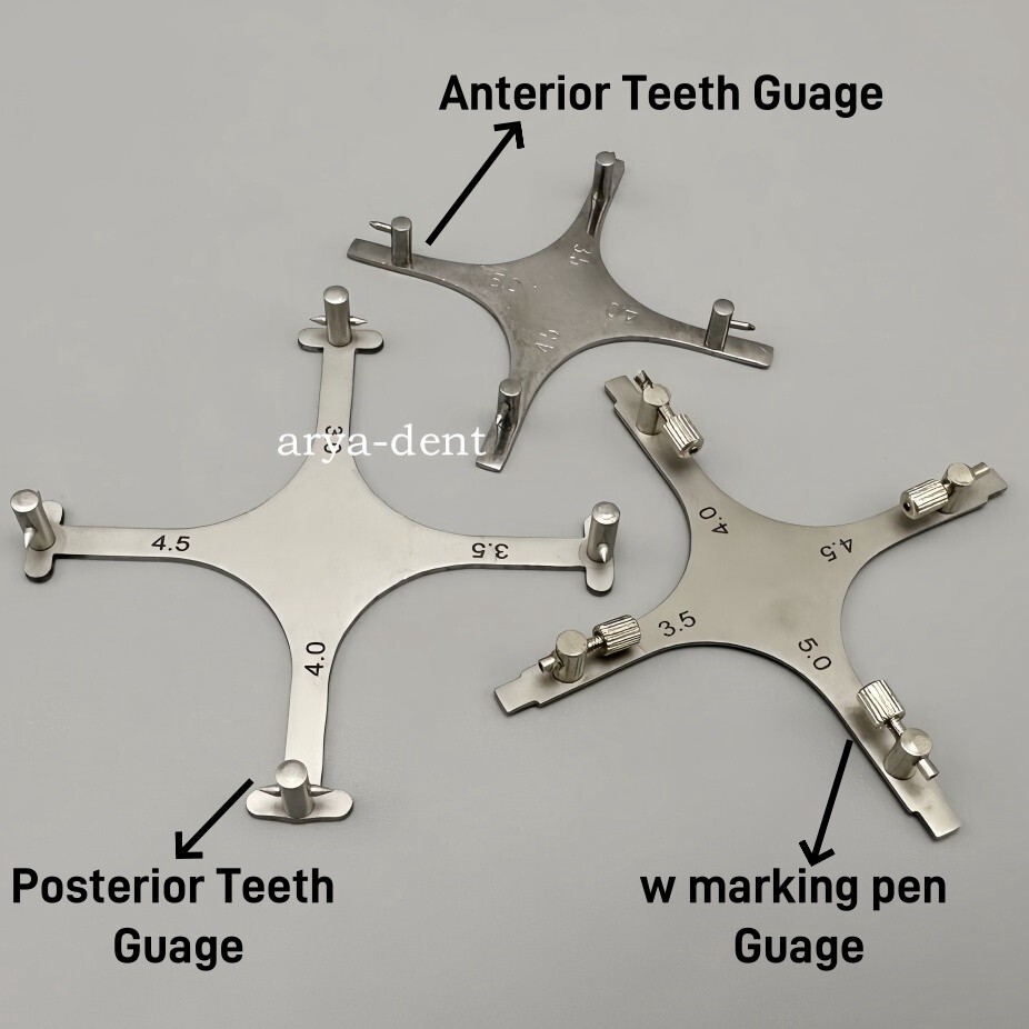 Dental Orthodontic Brackets Positioner Adjustable Locator High Precision Gauge
