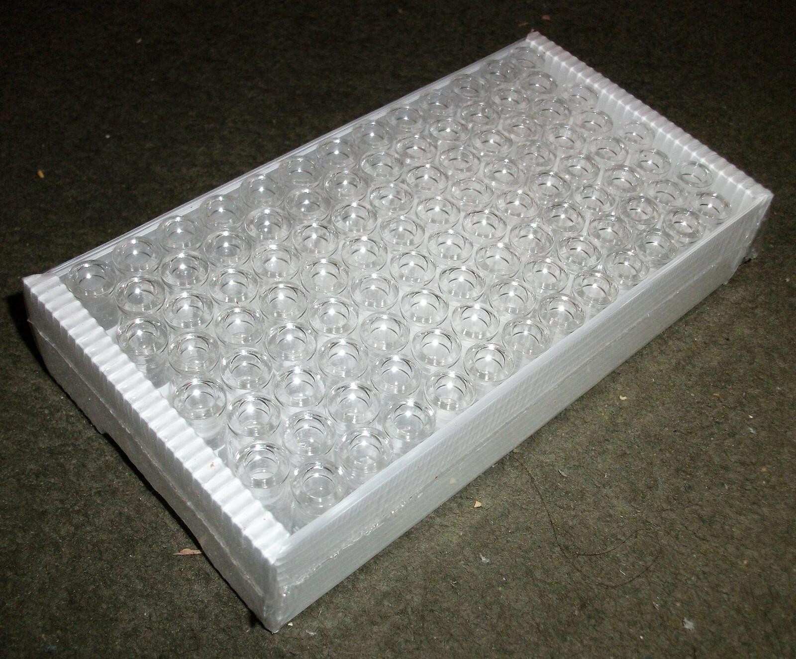 100 PACK CLEAN VIAL VT011LM-1232 2ml CLEAR LO CRIMP MARKING SPOT 11MM