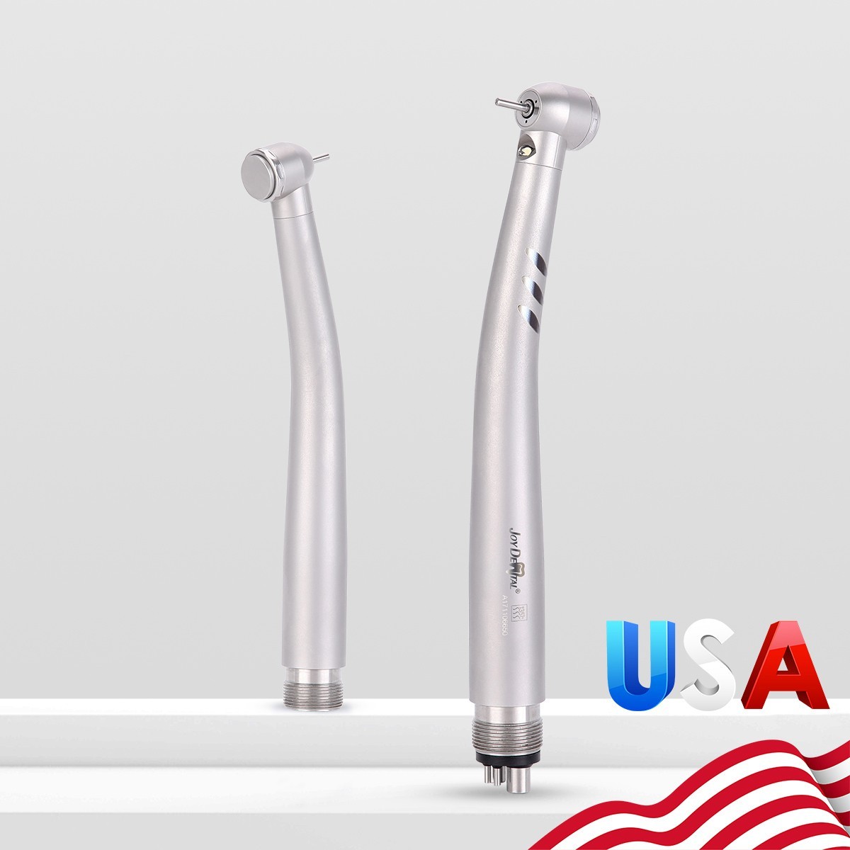 Dental Fiber Optic LED E-generator High Speed Handpiece 4 Holes M4 Air Turbine