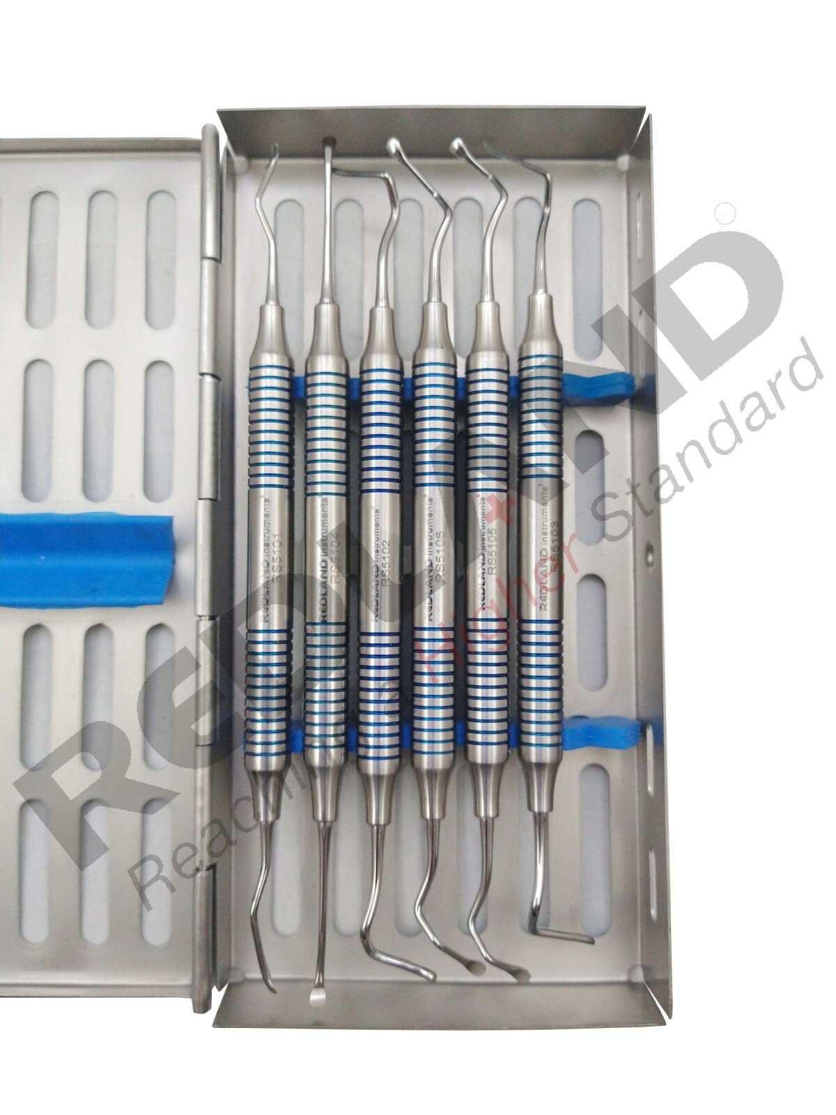 Implant Dental Periodontal Microsurgery Vista 1 Tunneling Kit 6pc-blue Titanium