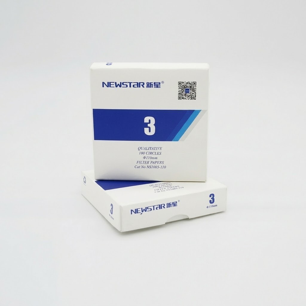 1000pcs Grade 3 Qualitative Filter Paper 6µm, 70-320mm Circles Standard