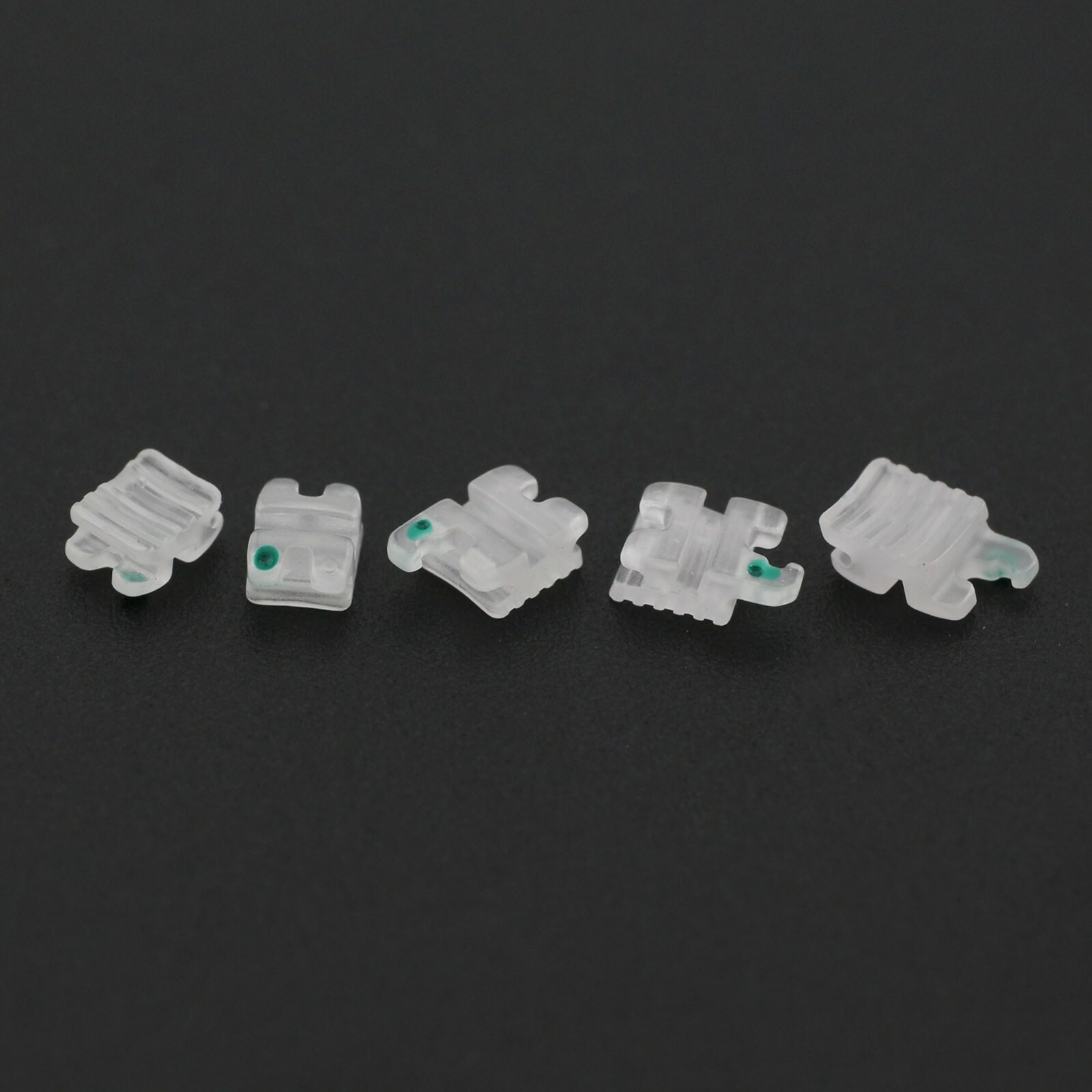 10 sets Orthodontic Ceramic Bracket Sapphire Clear Braces Aesthetic MBT 022 345