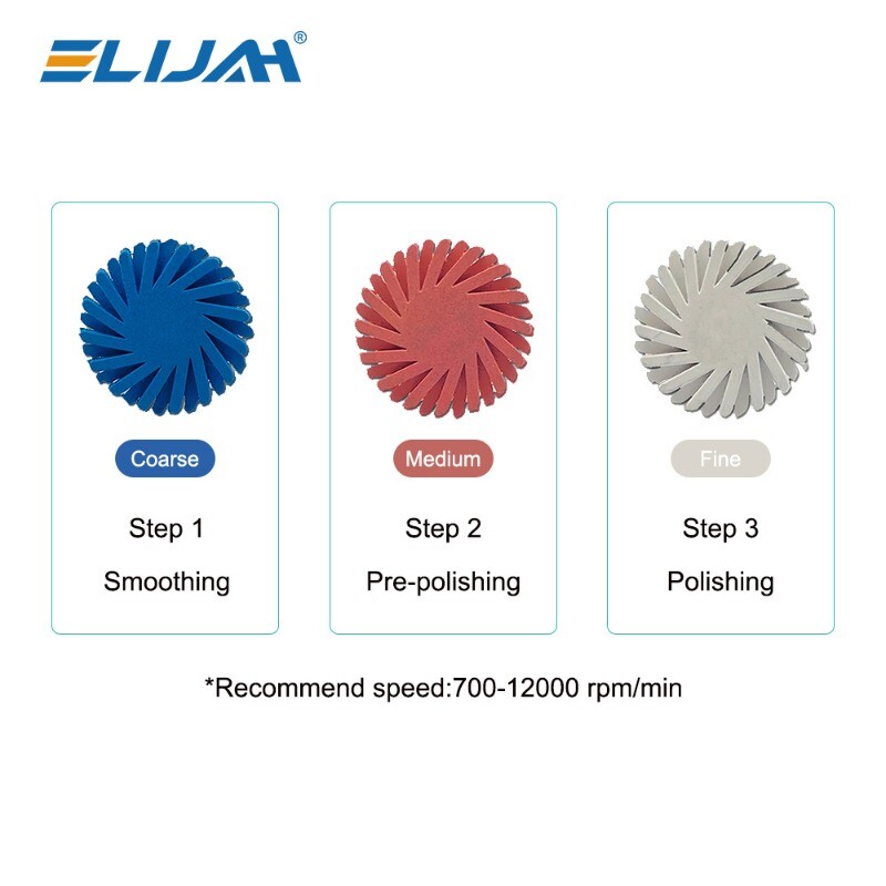Dental Composite Polishing Kit Diamond System RA Disc 14mm Wheel Polisher IN US