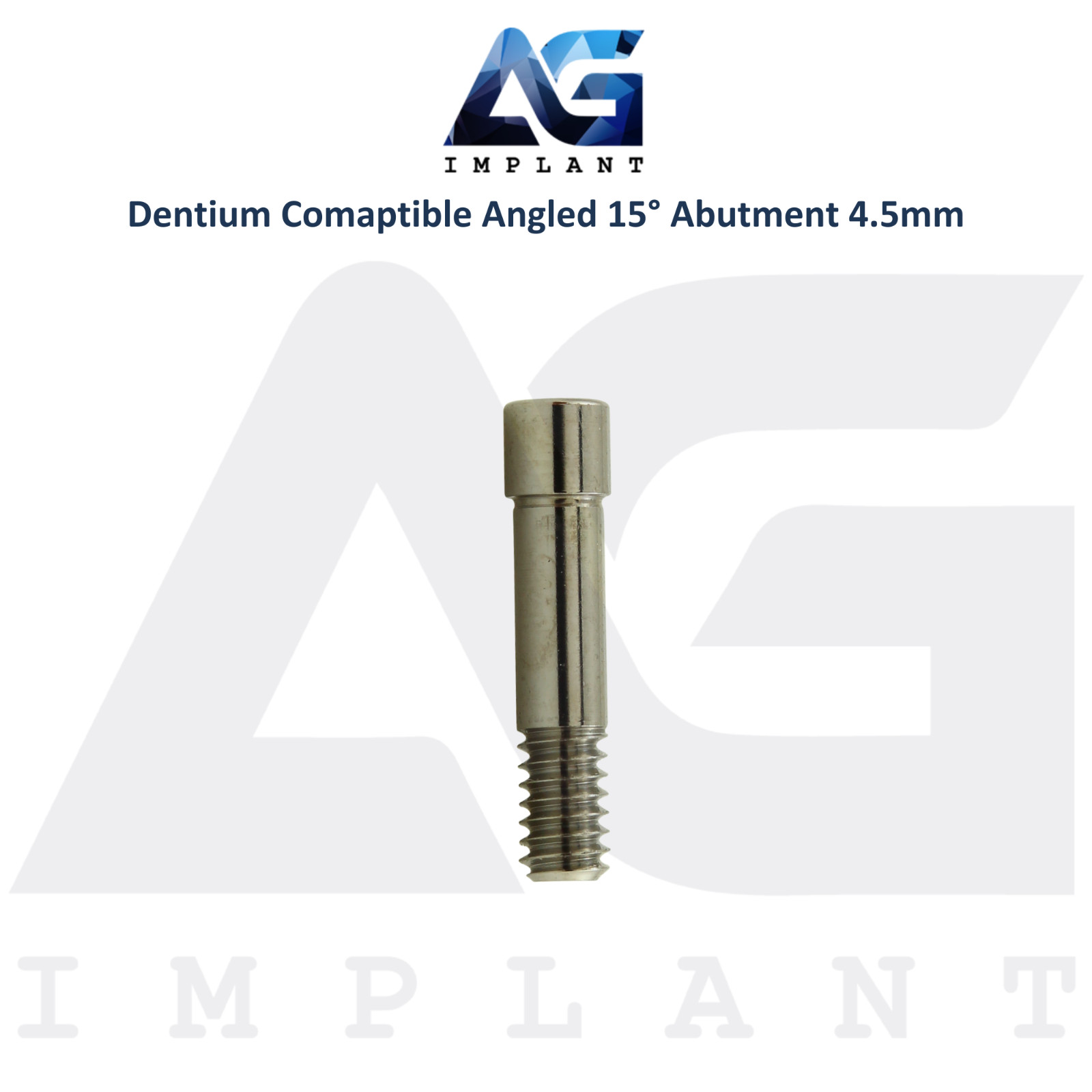 5 Angled 15° Prosthetic Ø4.5mm Compatible with Dent1um Int Hex Connection