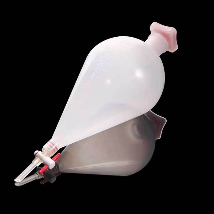 Plastic Separatory Funnel Kit, PTFE Stopcock, Chem Lab Supplies, 125-1000ml