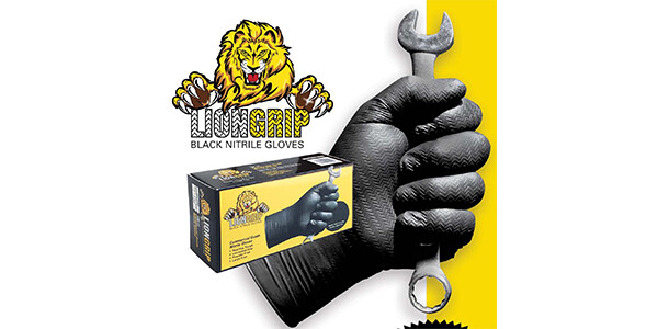 Lion Grip – 7 Mil – Tread Texture – Black – 10 Boxes Per Case
