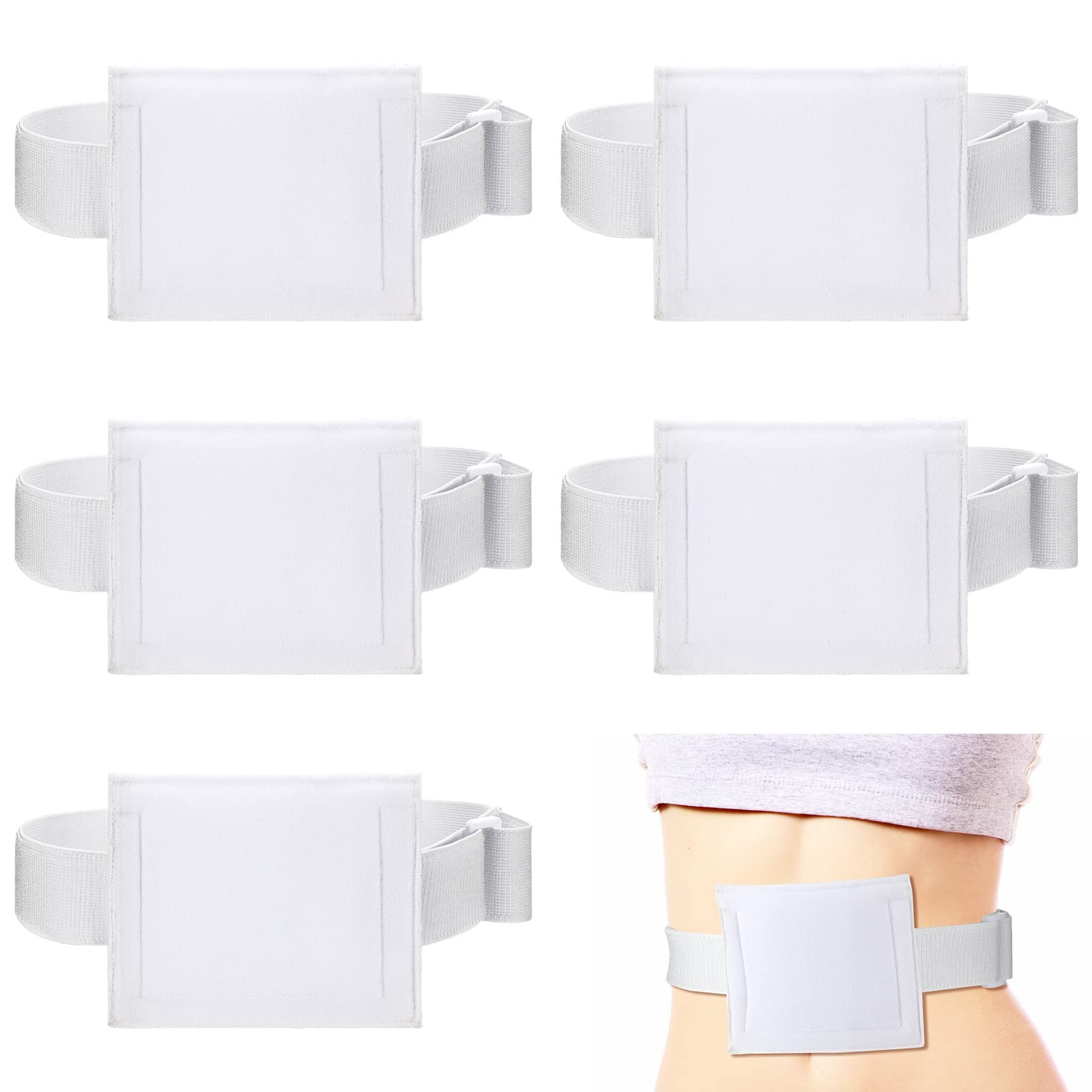 Syhood 6 Pcs Feeding Tube Holder Elastic G Belt Comfortable Peg Holder…