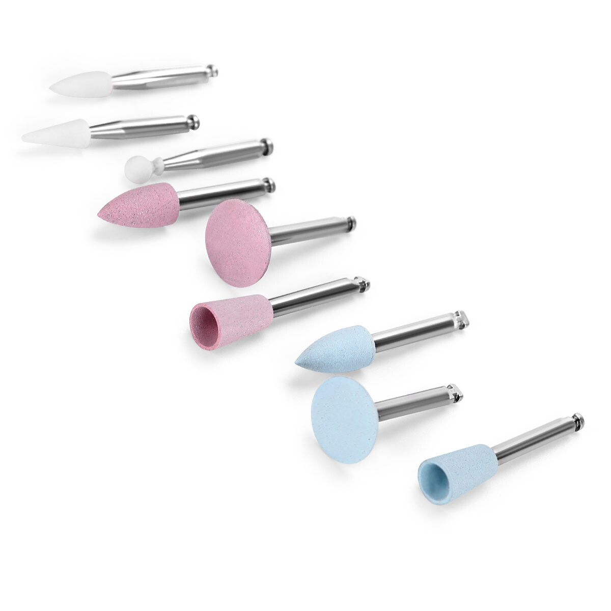 Dental Diamond Burs Cups Composite Polishing Kit for Low Speed Handpiece RA / HP