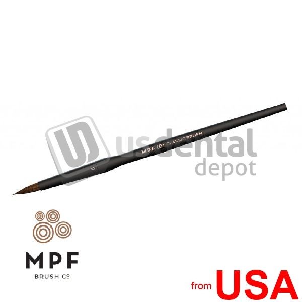 MPF BRUSH Classic Kolinsky Ceramic Brush #8 Mfg #105-0008 1050008 – # ( h 122973
