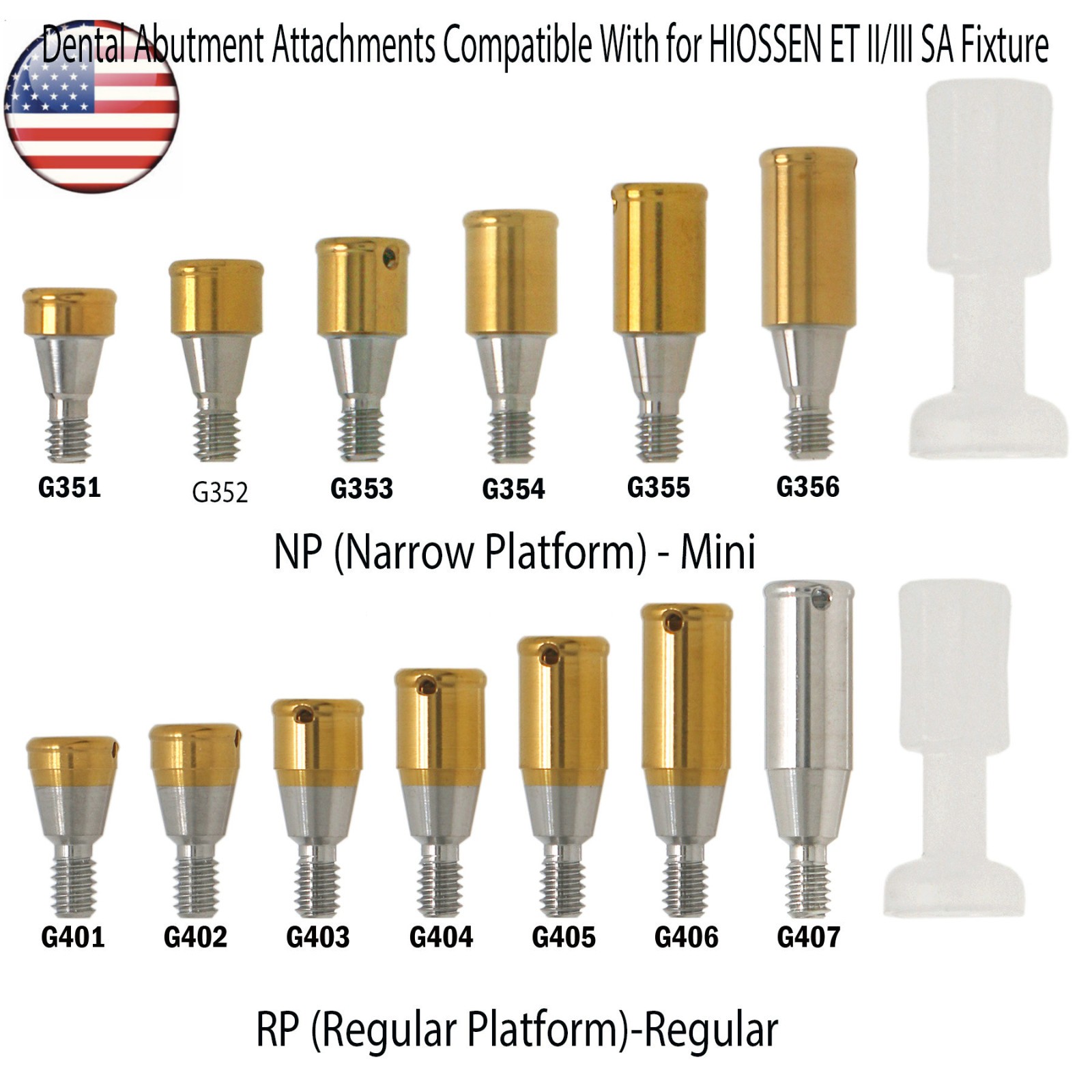 US Dental Locator Abutment For Hiossen Osstem/Nobel Active Biocare CC/Zimmer/MIS