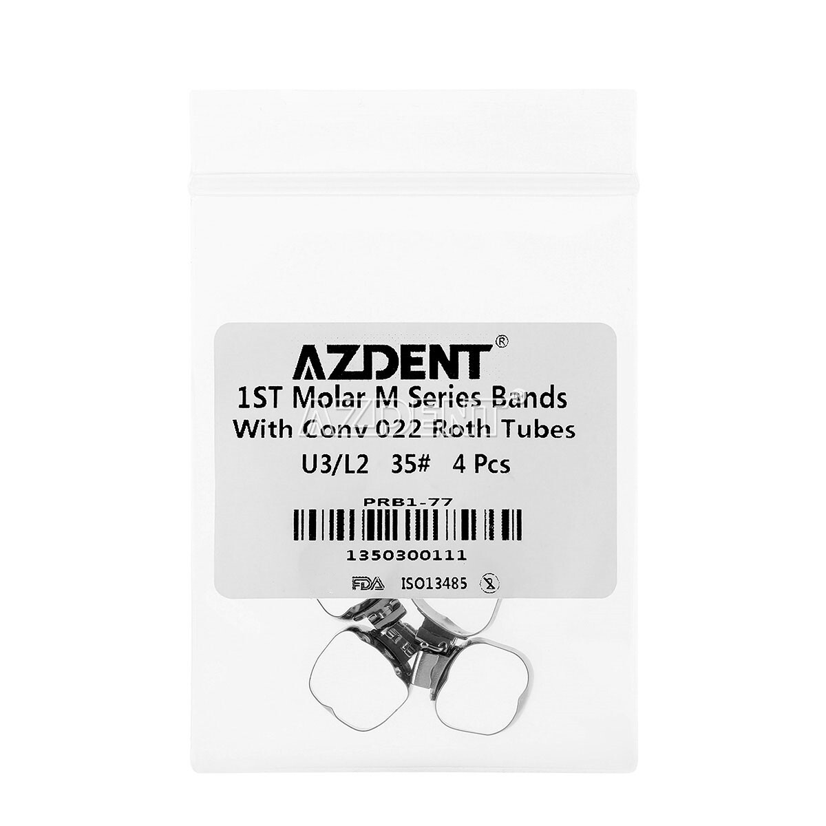 AZDENT Dental Orthodontic Buccal Tube Bands 1st Molar #35-40+# Roth .022 U3/L2