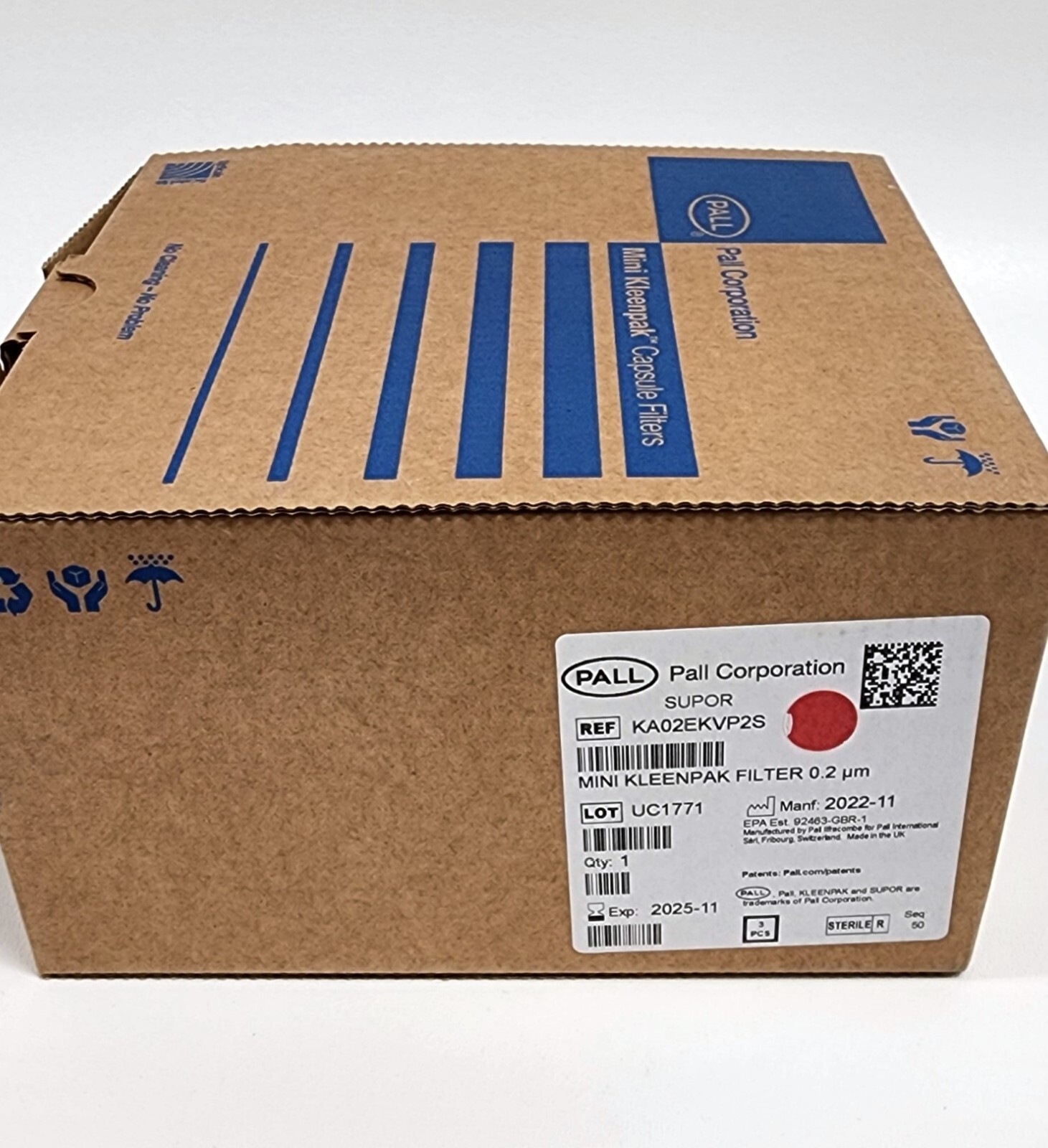 CYTIVA KA02EKVP2S PALL Supor EKV membrane in Mini Kleenpak capsules, 0.2 µm