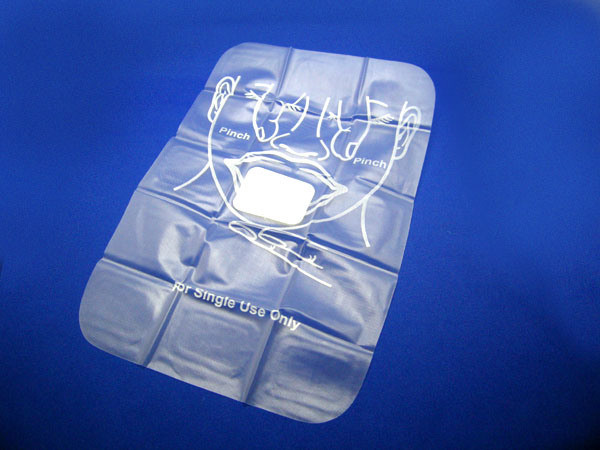 2 Bags of 50 CPR Facial Shields ! Disposable CPR Face Shield Barrier Masks