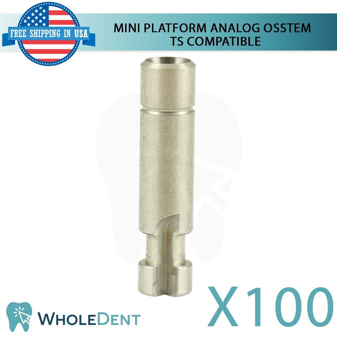 100x Mini Platform Analog Dental Lab 2.1mm Osstem® TS Hiossen® ET Compatible Hex