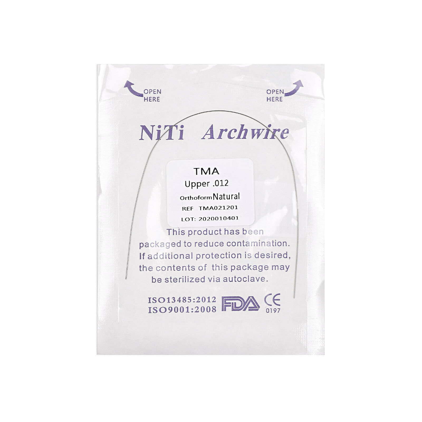 10 Packs Dental Ortho TMA Titanium Molybdenum Alloy Round Arch Wire Expanded