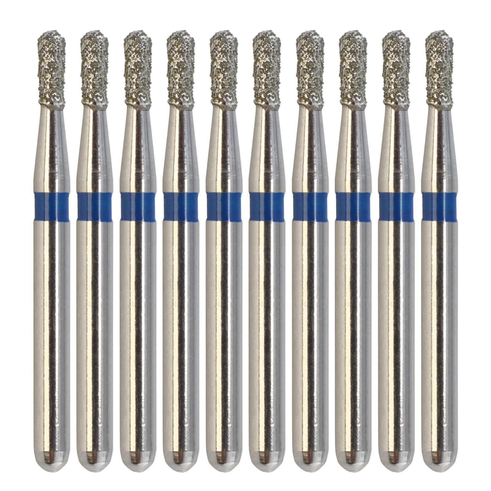 Multi-Use Dental Diamonds Pear FG Burs 830 830L Medium Coarse Grit High Speed