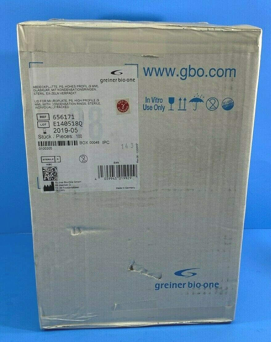 Greiner Bio-One Microplate Lid 96 Well High Profile Total of 100 Lids