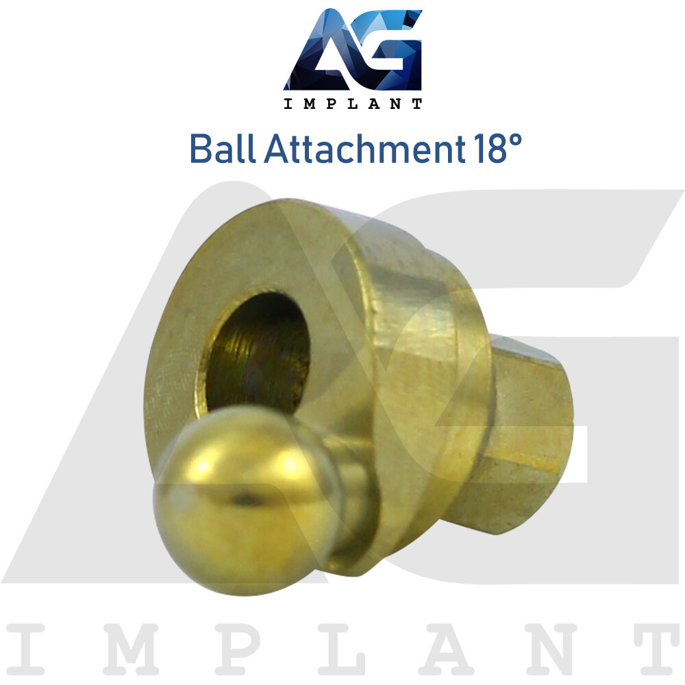 Angled 18° Ball Atta chment Titanium Abtment Internal Hex
