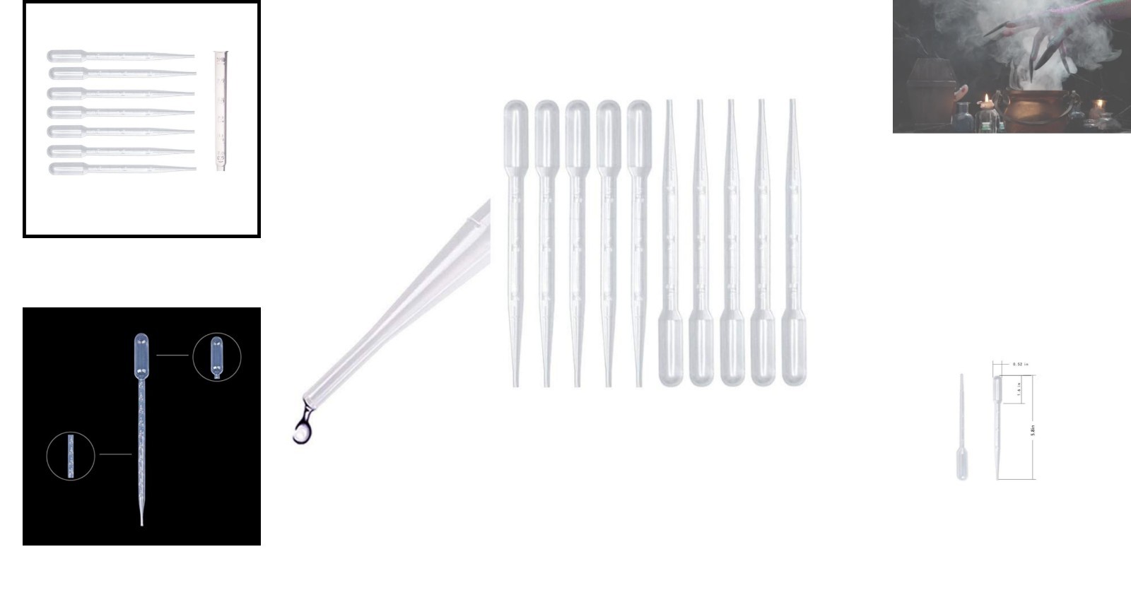 Versatile 40Pcs Disposable Pipettes, 3ml – Ideal for Art, Science & Aromatherapy