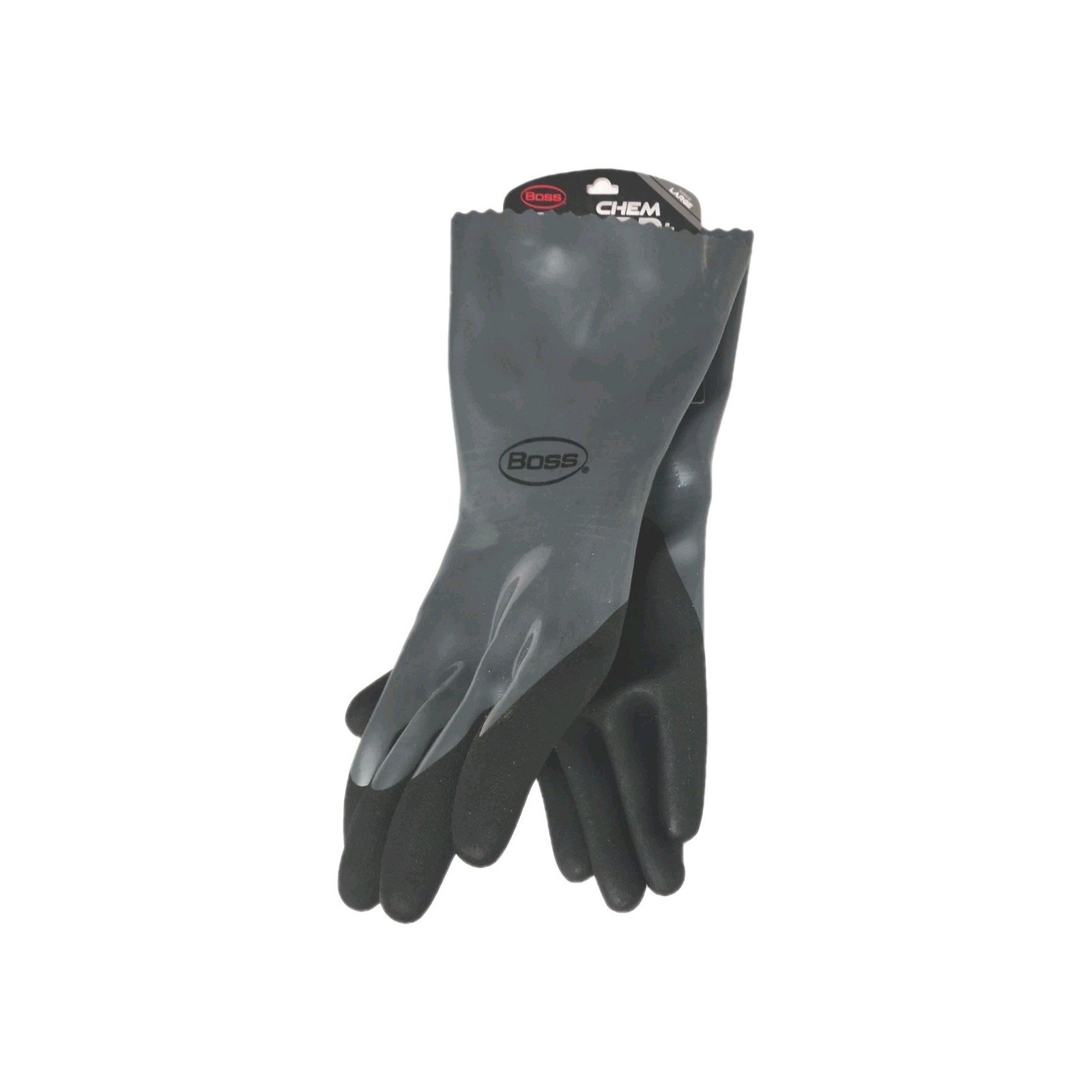 Boss Chemguard Plus Men’s Indoor/Outdoor Neoprene Chemical Gloves Black Large