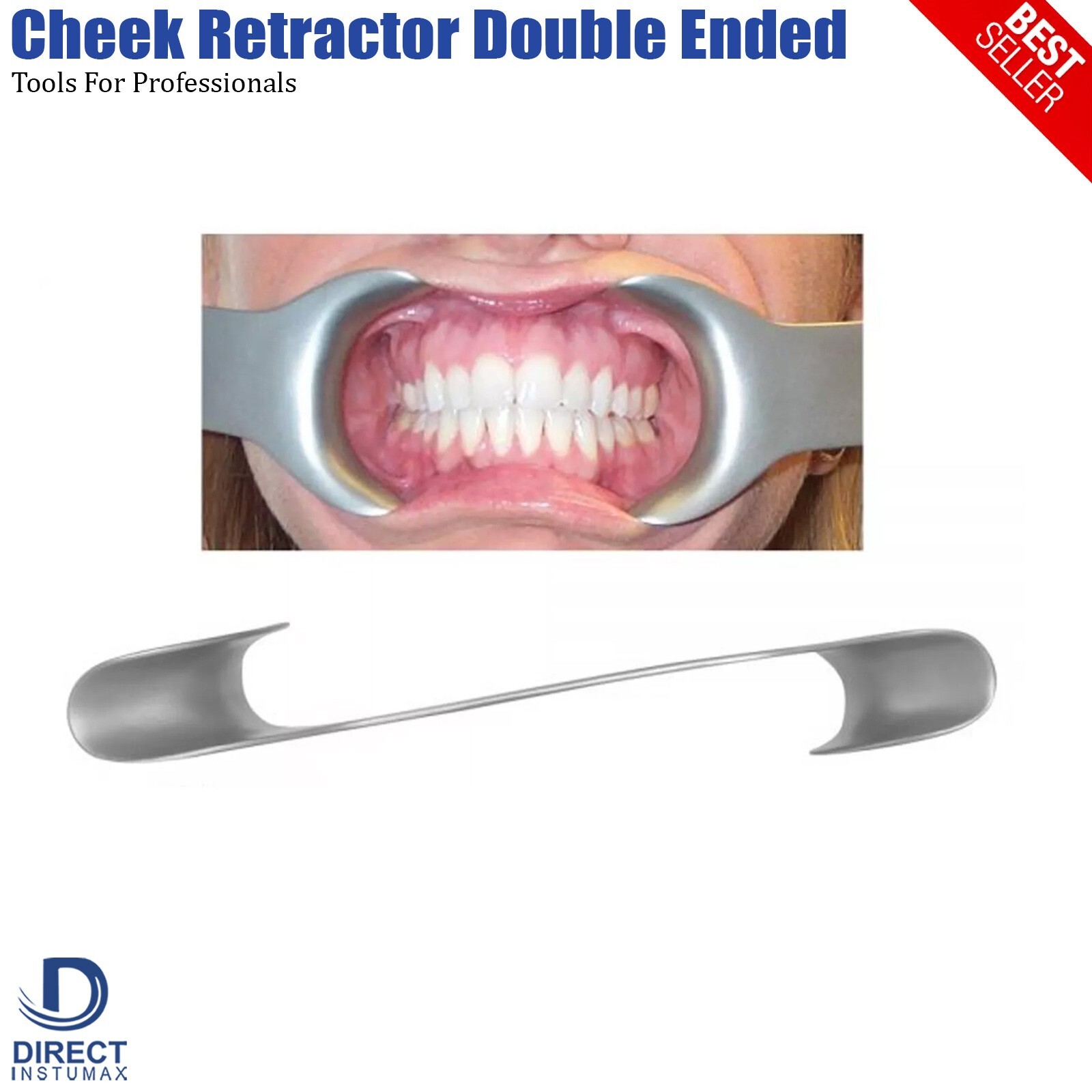 5 Pieces Intraoral Dental Mouth Opener Lip Tongue Cheek Retractors Double Ended