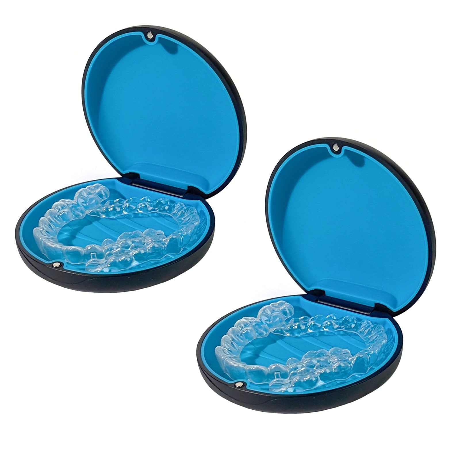 2PCS Retainer Case Compatible with Invisalign,Cute Slim Aligner Case,Customi