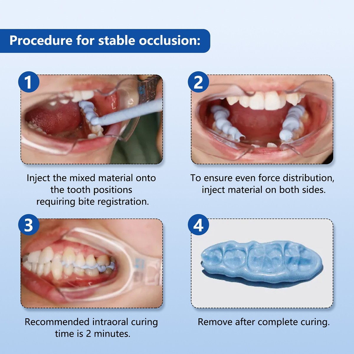 Dental Bite Registration Material Fast Set A-Silicone for Bite Registration