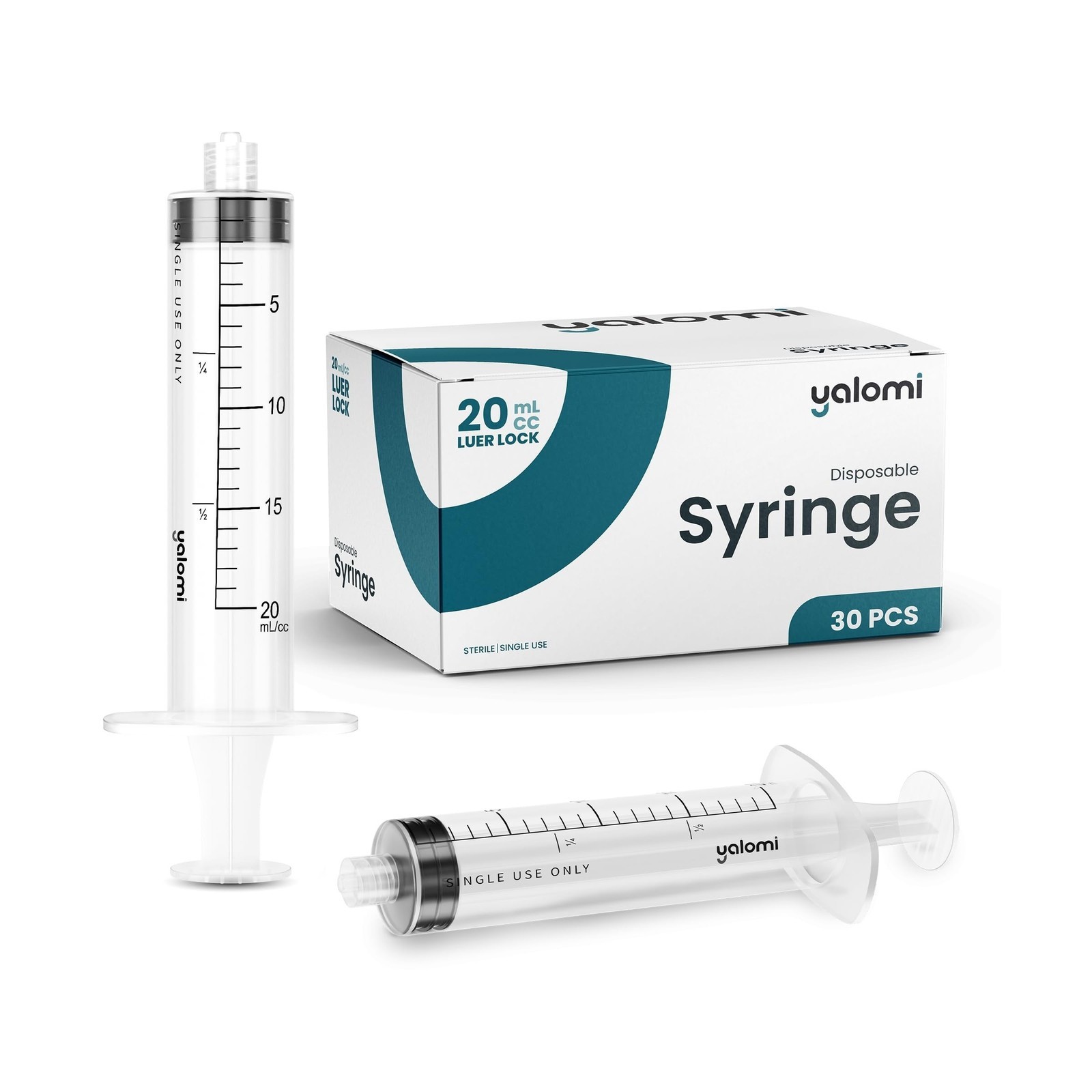 Bulk Case – 20mL Luer Lock Syringe (No Needle) | Sterile & Individually Wr