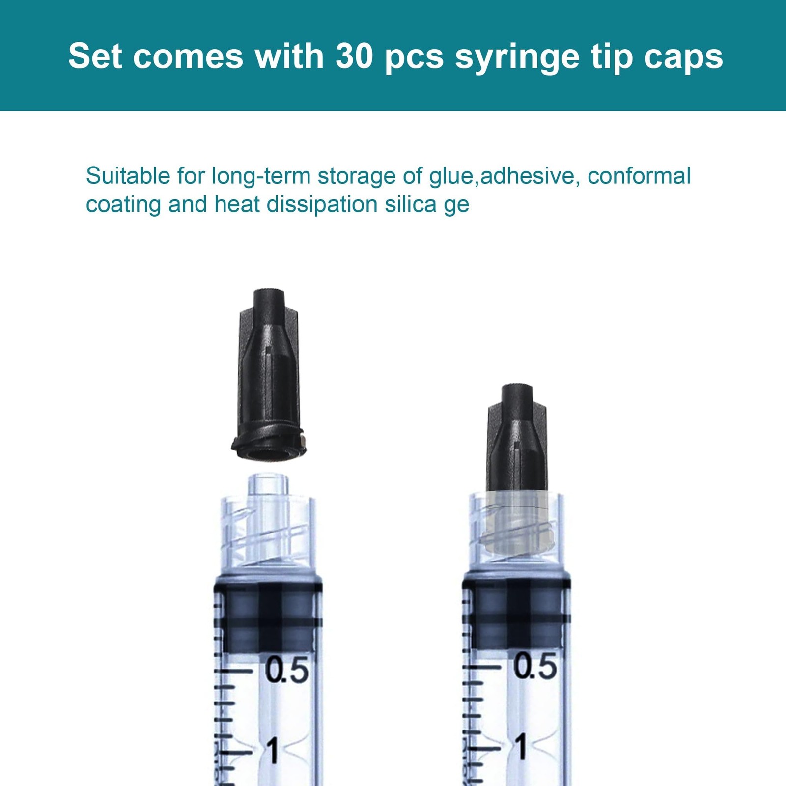 30 Pack Luer Lock 3ml Syringe Without Needle Plastic – Syringes transparent
