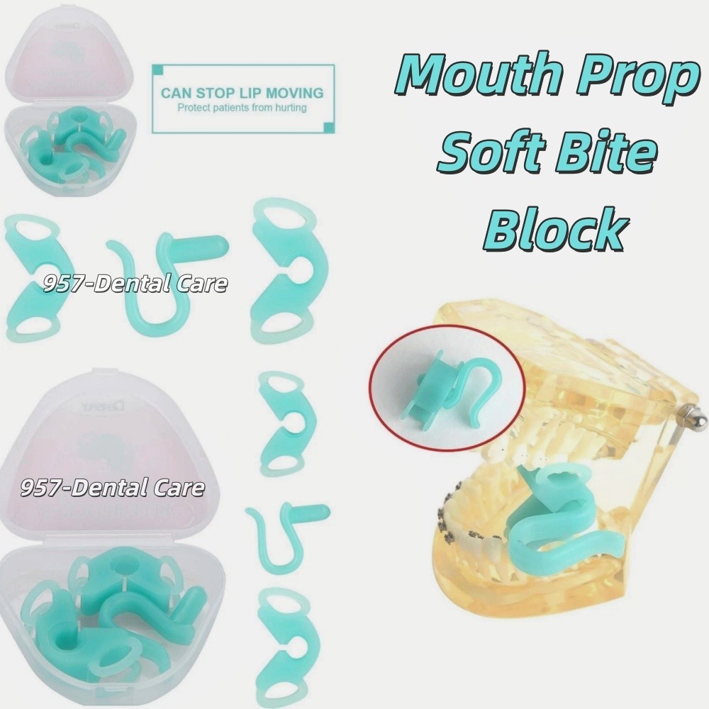 3 Pcs/Set Dental Sterilize 135 ℃ Silicone Soft Bites Block Mouth Model Autoclave
