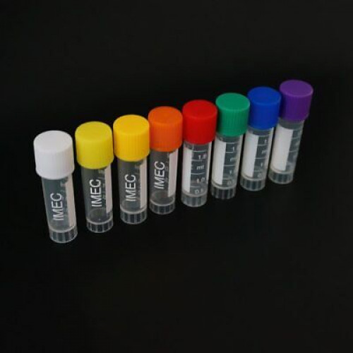 25Pcs 2ml plastic cryovial, silicone gasket, cryovialized vial