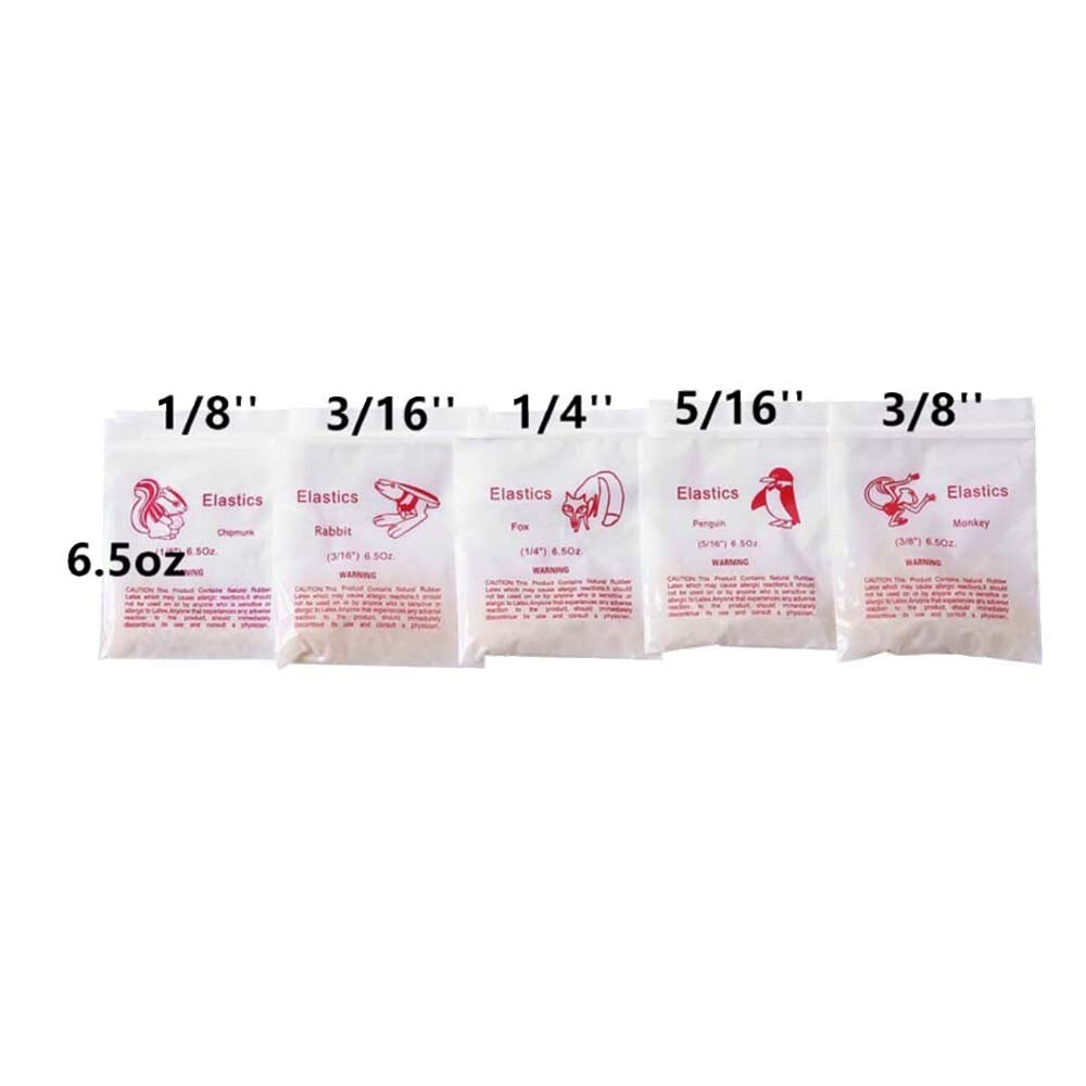 1 Bag 100PCS Dental Orthodontic Elastic Rubber Bands Brace Squirrel 6.5OZ 1/8″