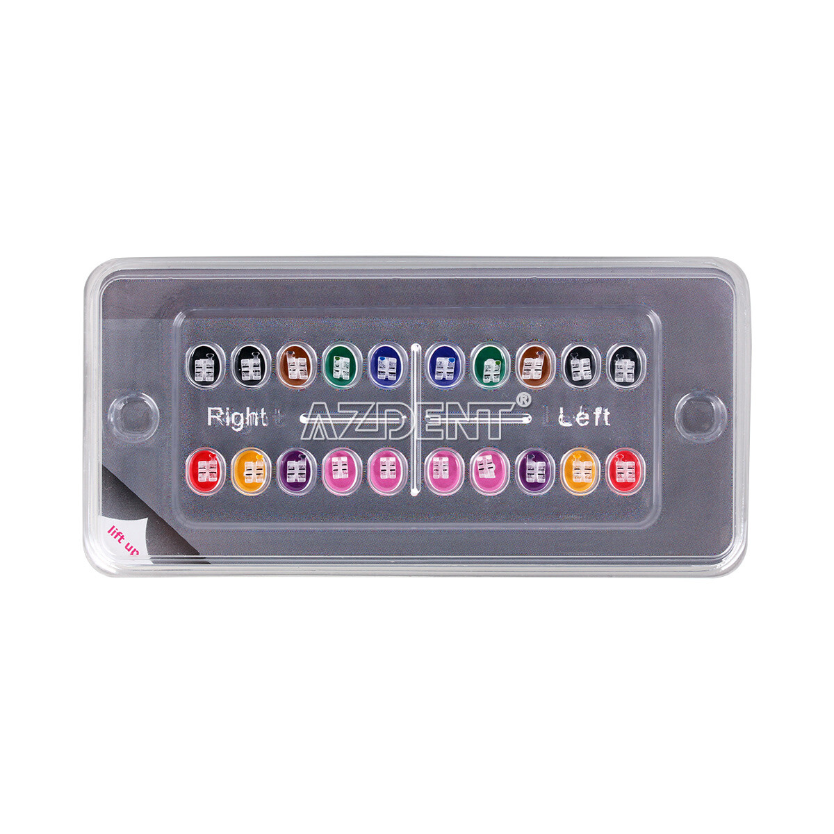 AZDENT Dental Ortho Sapphire Ceramic Clear Brackets Braces MBT/Roth.022 Hks 345