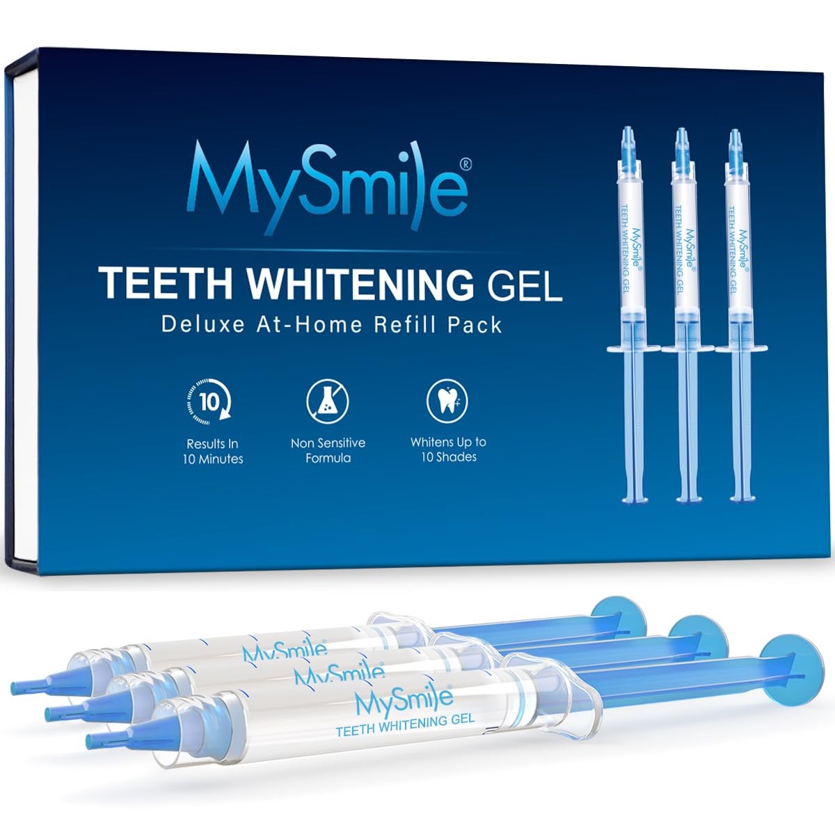MySmile Teeth Whitening Gel Pen Refill 0.3 Fl Oz (Pack of 1), Pack Of(3)