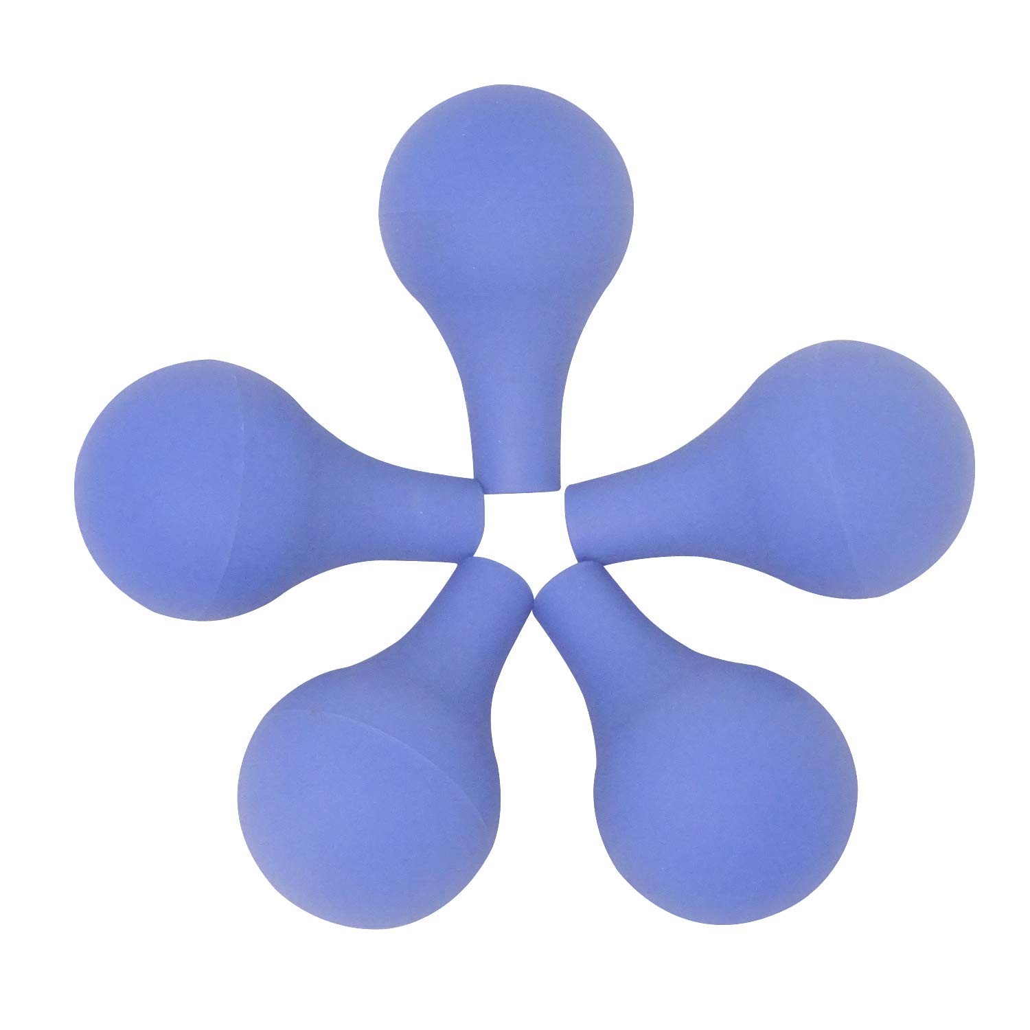 Laboratory Tool 5PCS Blue Suction Ball Pipette Dropper Rubber Bulb, Fit for 3…