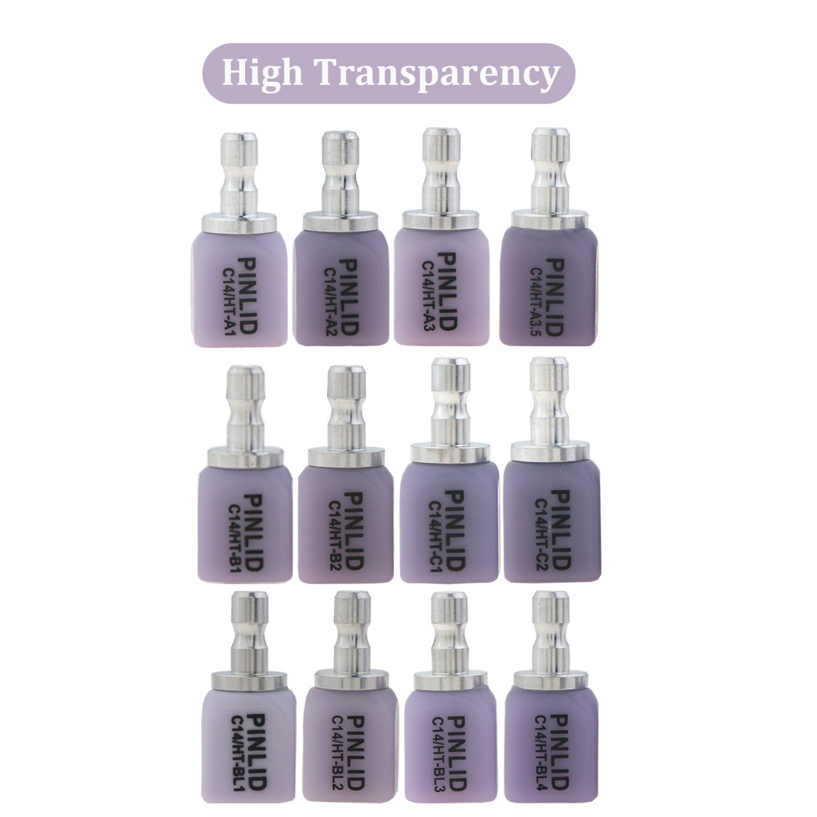 US C14 Dental Lithium Disilicate High‑Translucency Blocks Emax CAD/CAM For CEREC