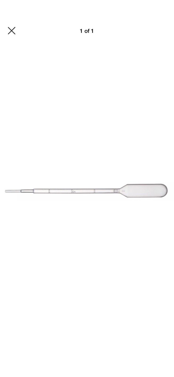 (#5) 500 Argos Technologies TR030-1L Transfer Pipet, 14mL Volume, 1mL Test Tube
