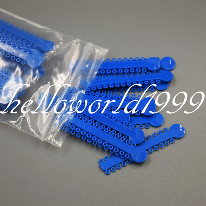 Elastic Ligature Tie Rubber 1040 + Orthodontic Dental Ultra Power Chain 44 Color