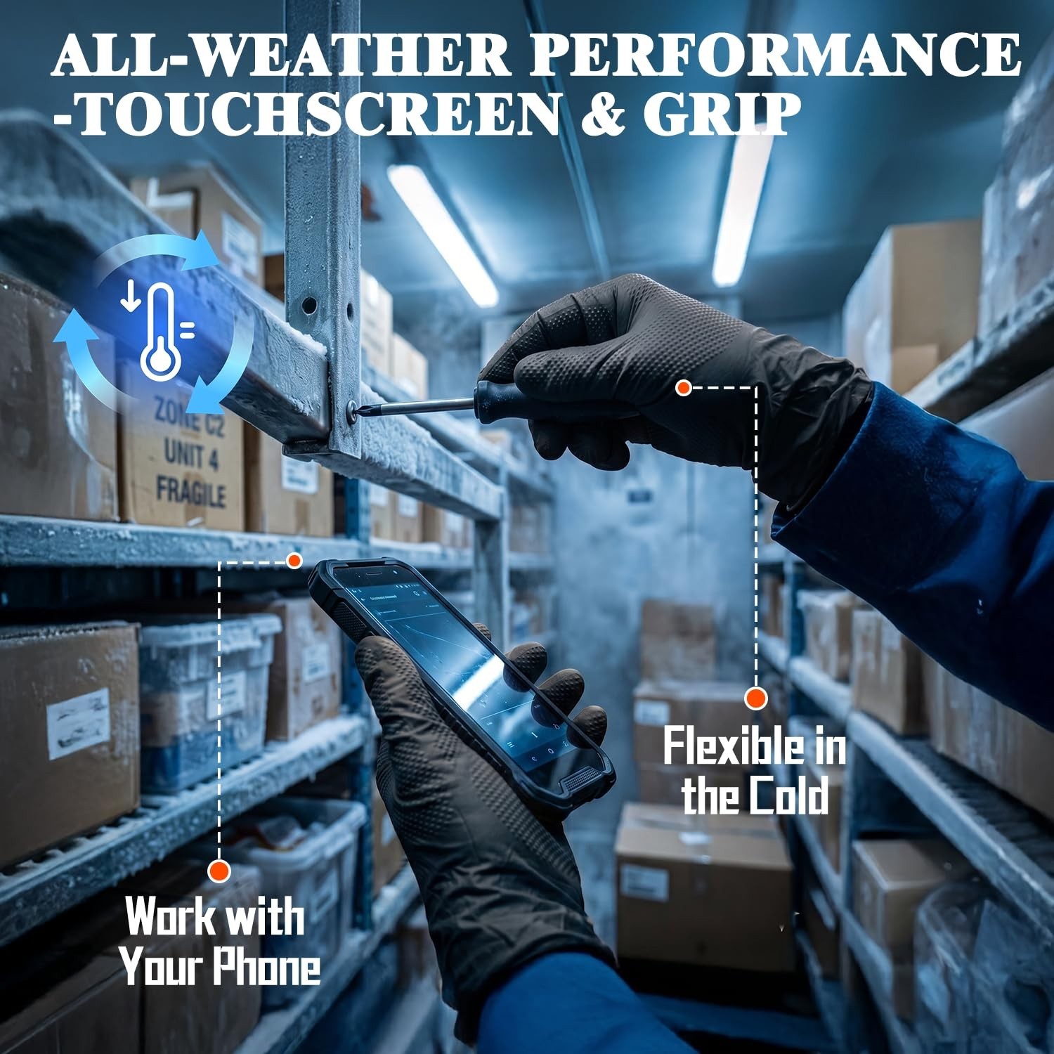 Heavy Duty Industrial Nitrile Gloves – Latex Free