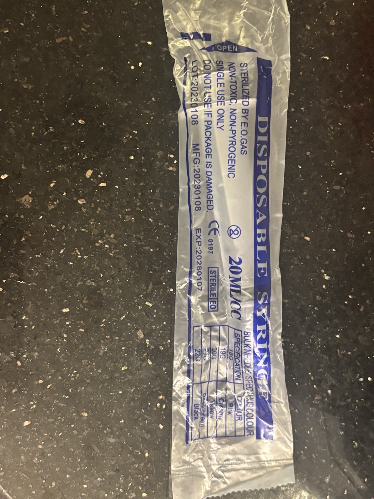 14 – Factory Sealed Disposable Syringes 20ml/cc