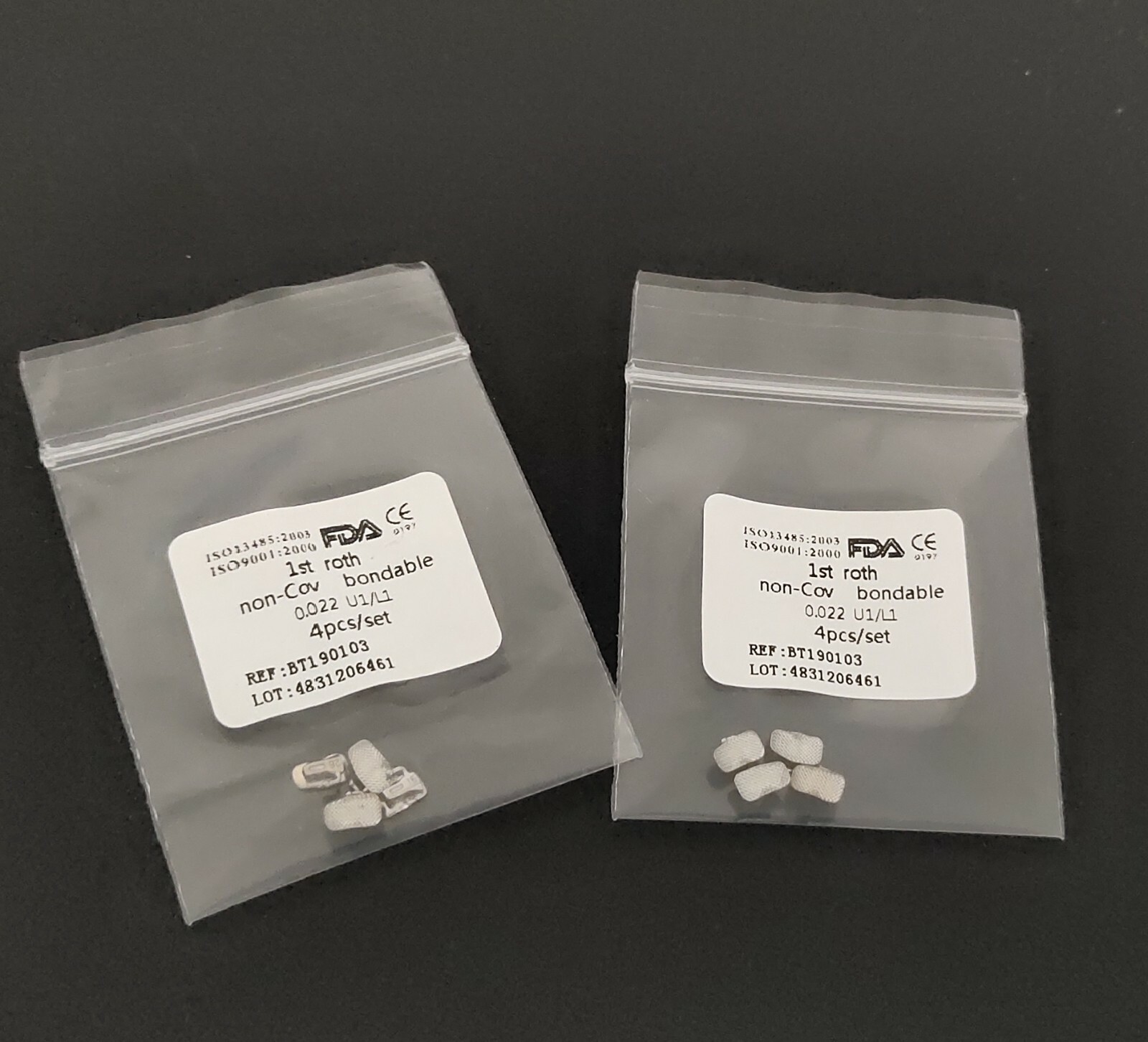 100Sets Orthodontics Buccal Tubes Roth Mbt 1st 2nd U1/L1 022 Non-Cov 400 Pieces