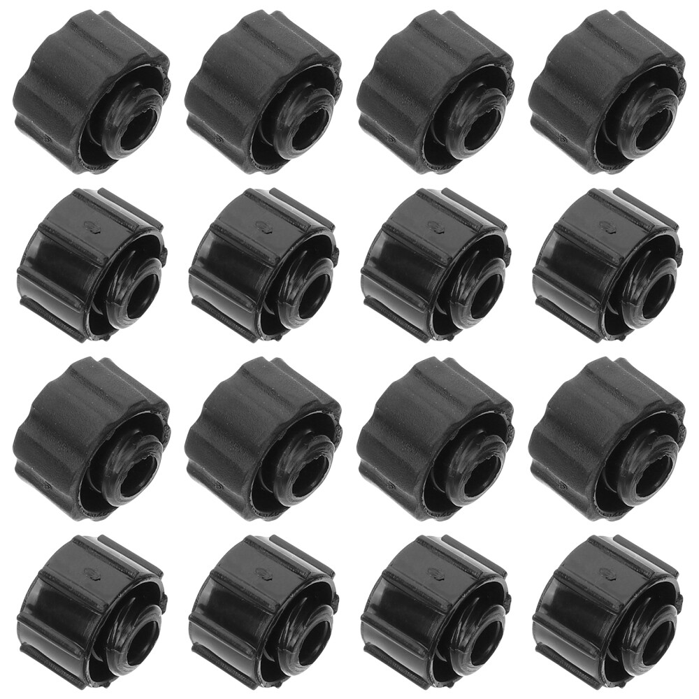 50PCS Syringe Tip Caps Black Syringe Adapter Plugs Dispensing Needle Tip Cap