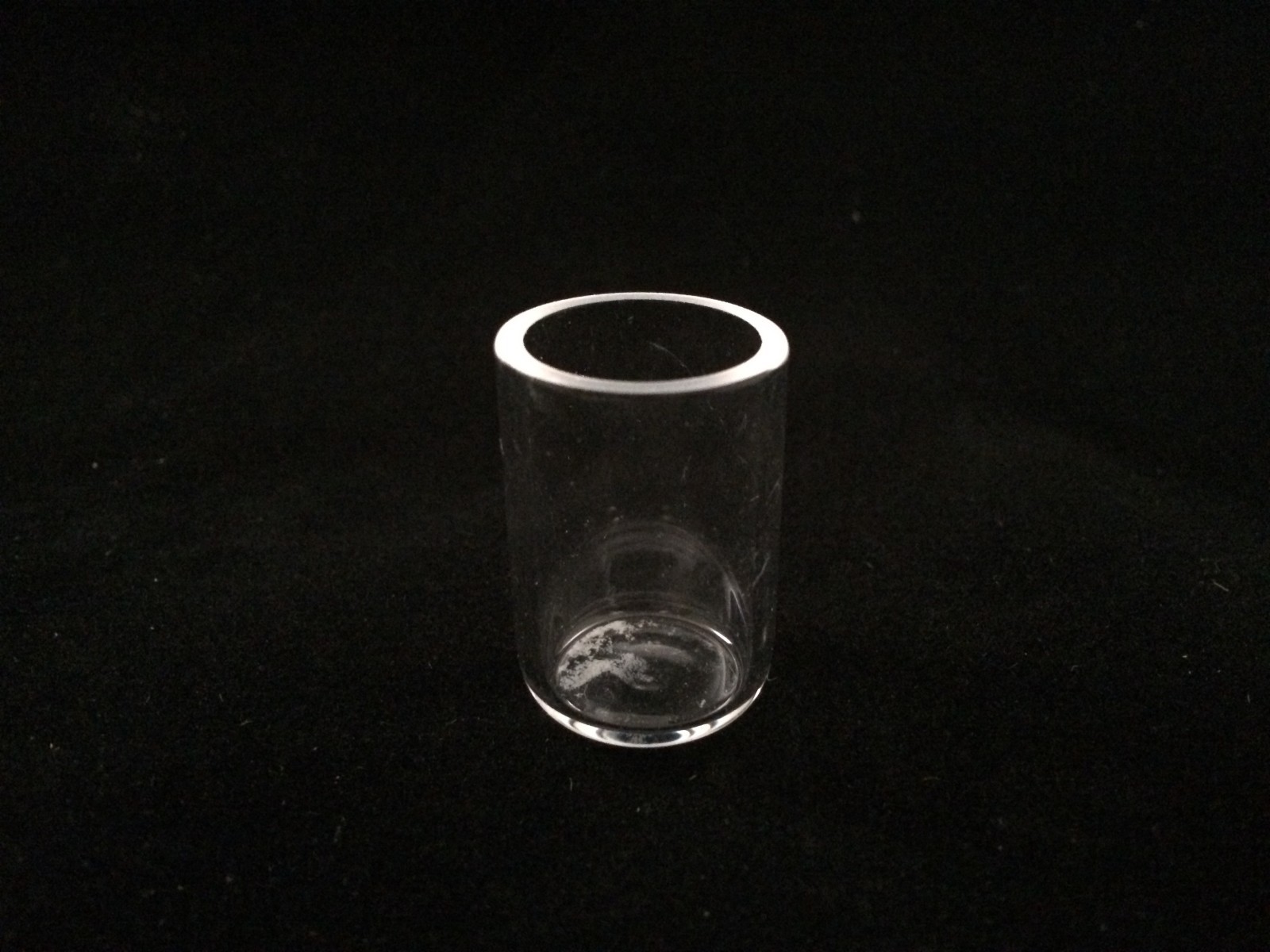 Clear fused quartz crucible, self-sealing, 10ml, OD22mm*H33mm, Item# FQ-2010-SS
