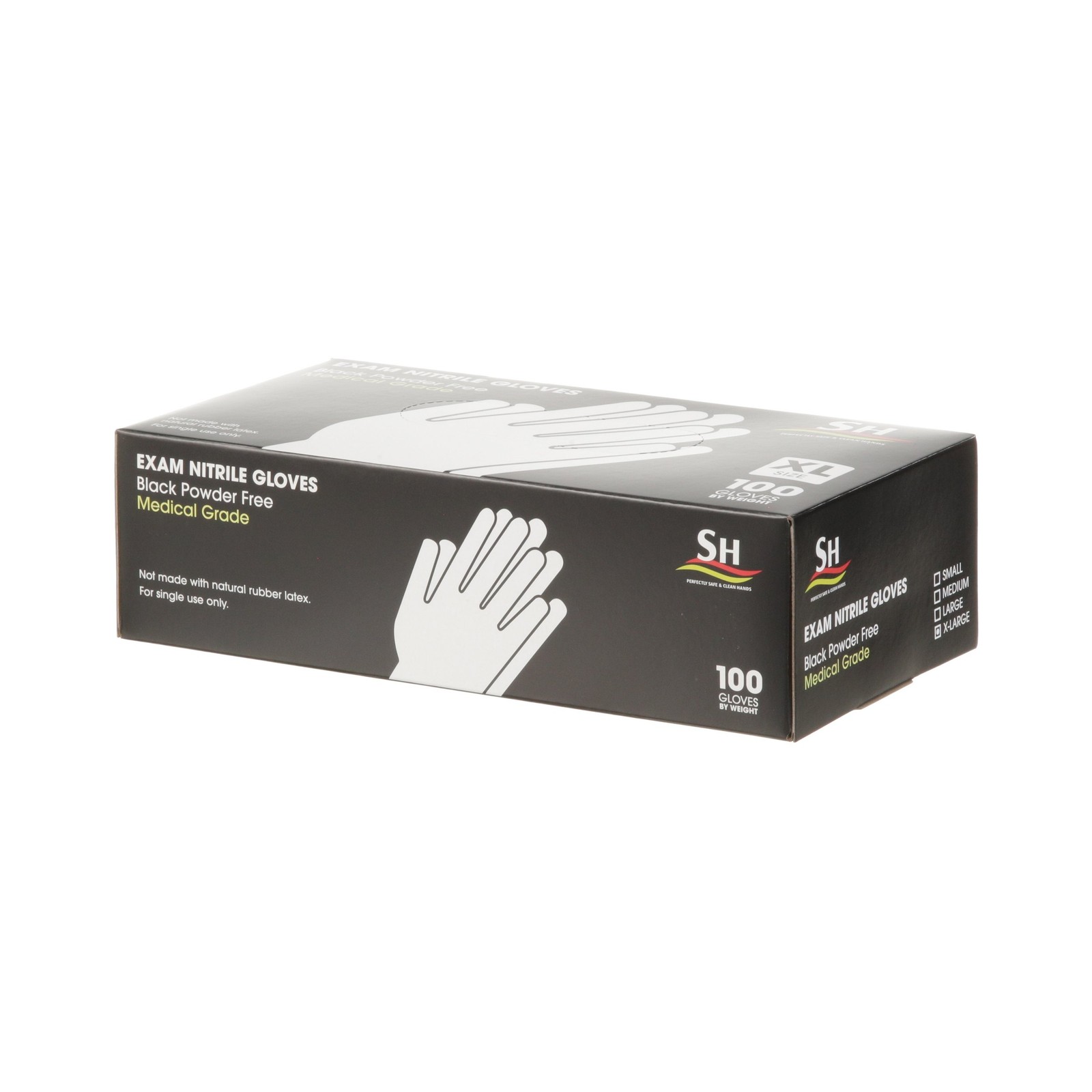 Food Handler XLarge Powder Free Black Job Select® Nitrile Gloves