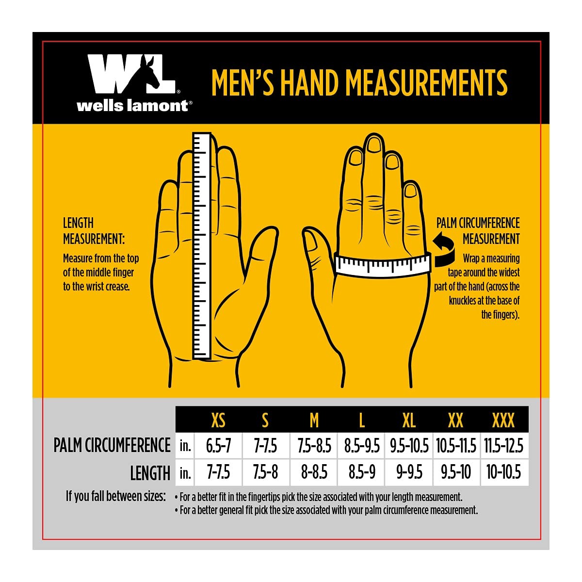 Wells Lamont Mens Hydrahyde Insulated Split Leather Winter Work Gloves Large