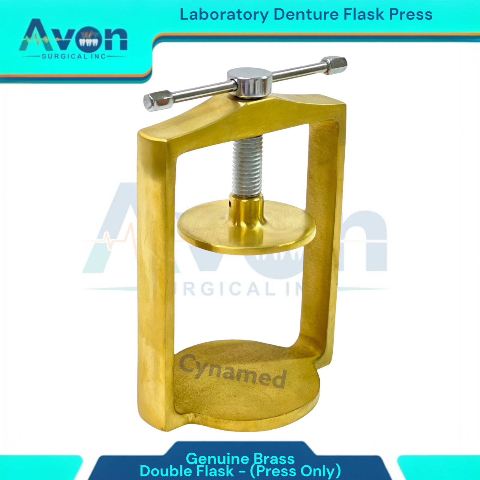 Double Flask Denture Press Bronze Brass | Laboratory Denture Press