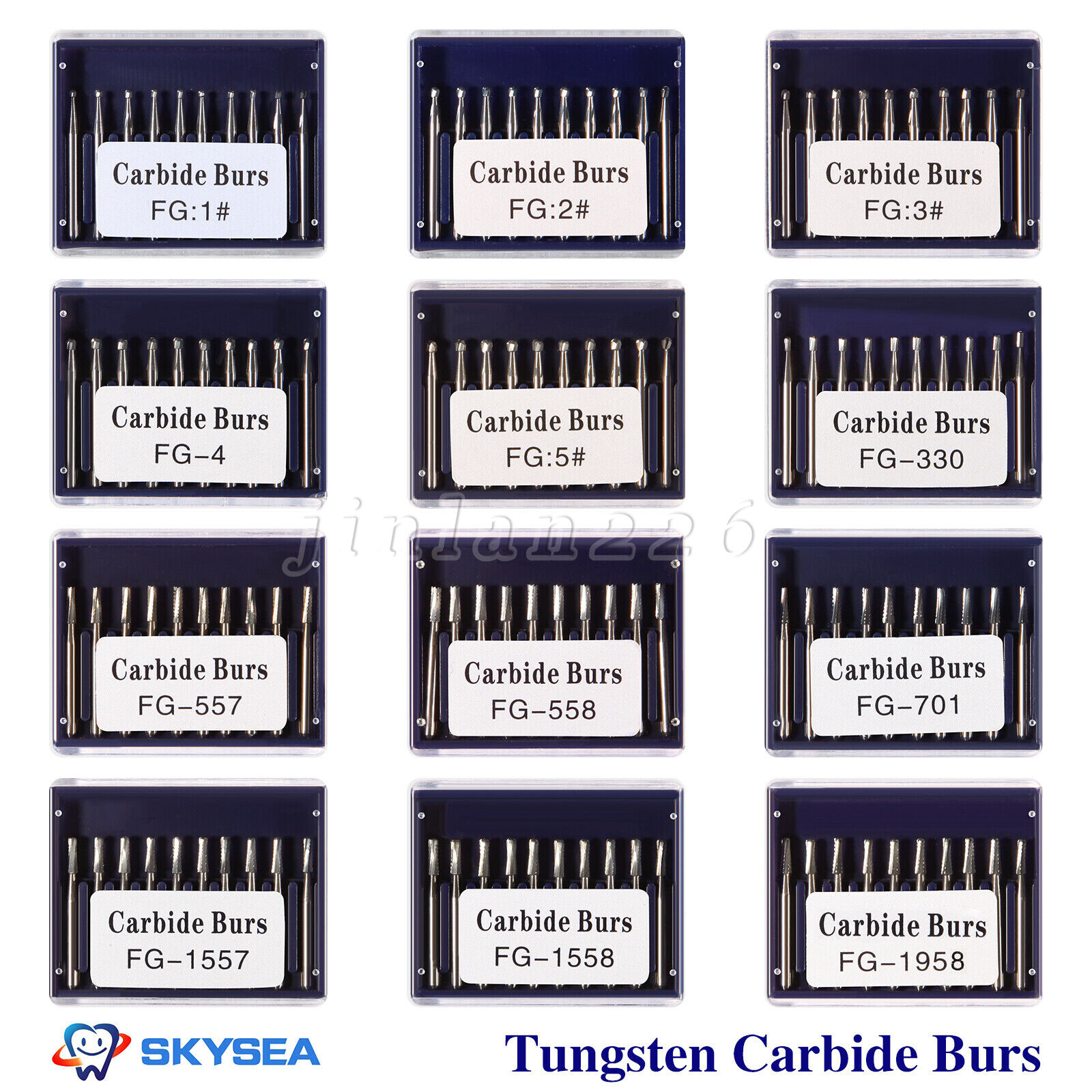 Dental Carbide Burs Tungsten Steel Bur FG Cutting for High Speed Handpiece SA