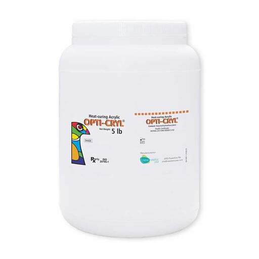 OPTI-CRYL HEAT CURING ACRYLIC ORIGINAL SHADE WEIGHT: 5LB POWDER ONLY